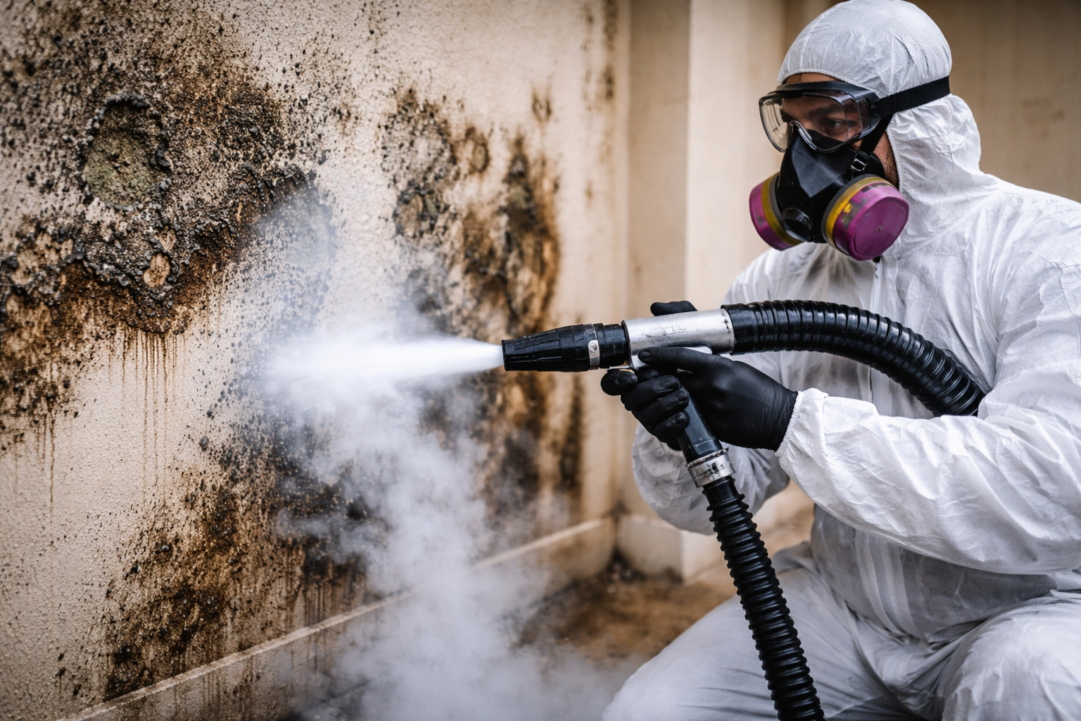 Dry Ice Blasting for Mould Remediation